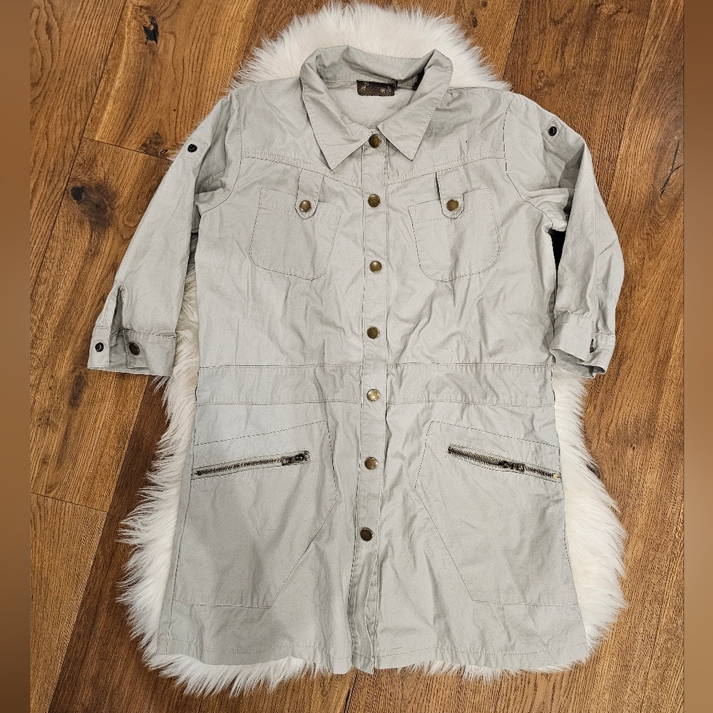 Vintage Gray Utility Jacket